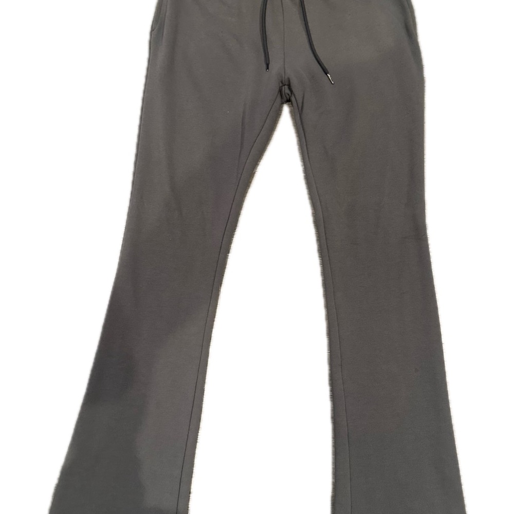 Gray Flared Sweatpants